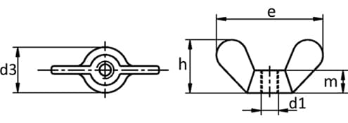 DIN 315 Wing Nut