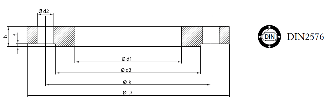 PN 10 Flat Flange (DIN 2576)
