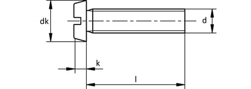 DIN 84 Slotted Cheese Head Screw