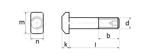 DIN 261 T-Head Bolt