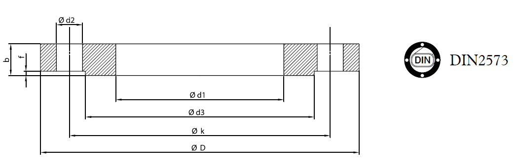 PN 6 Flat Flange (DIN 2573)